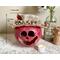 This is a fall apple decoration. It is a real gourd with a happy face  carved into it. This gourd is named Apple and  7 x 6.5 inches.